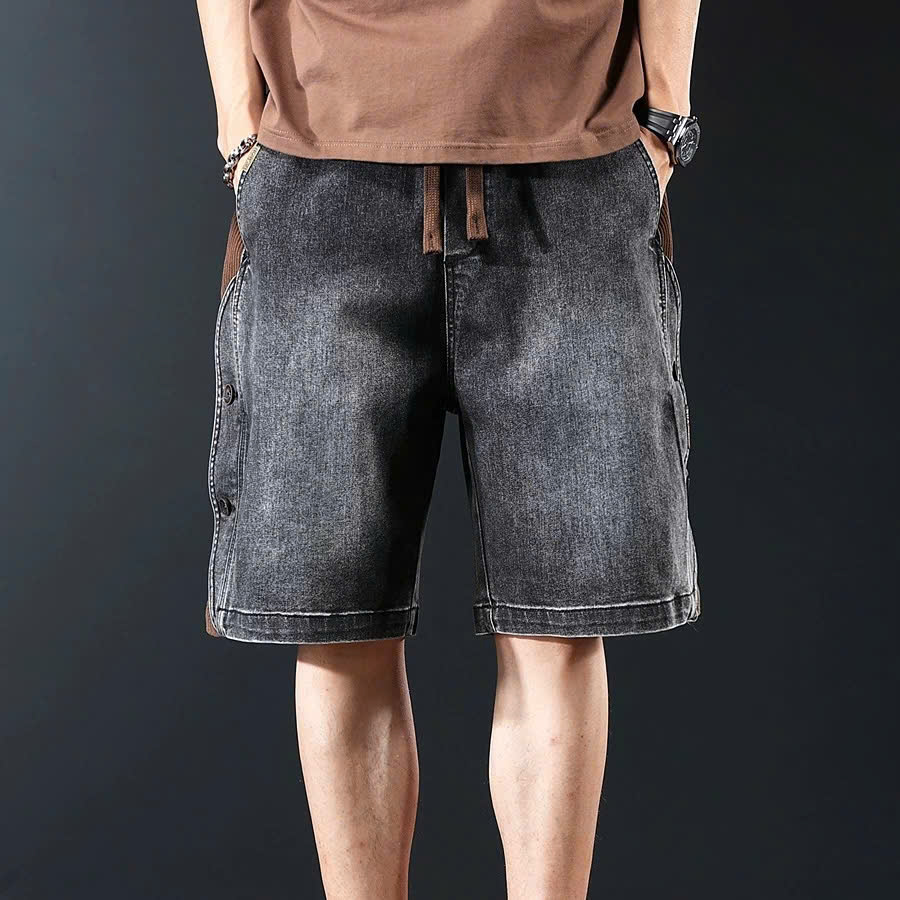 Quần Short Jean Nam Phối Nhung Mã SJ225 - Ảnh 5